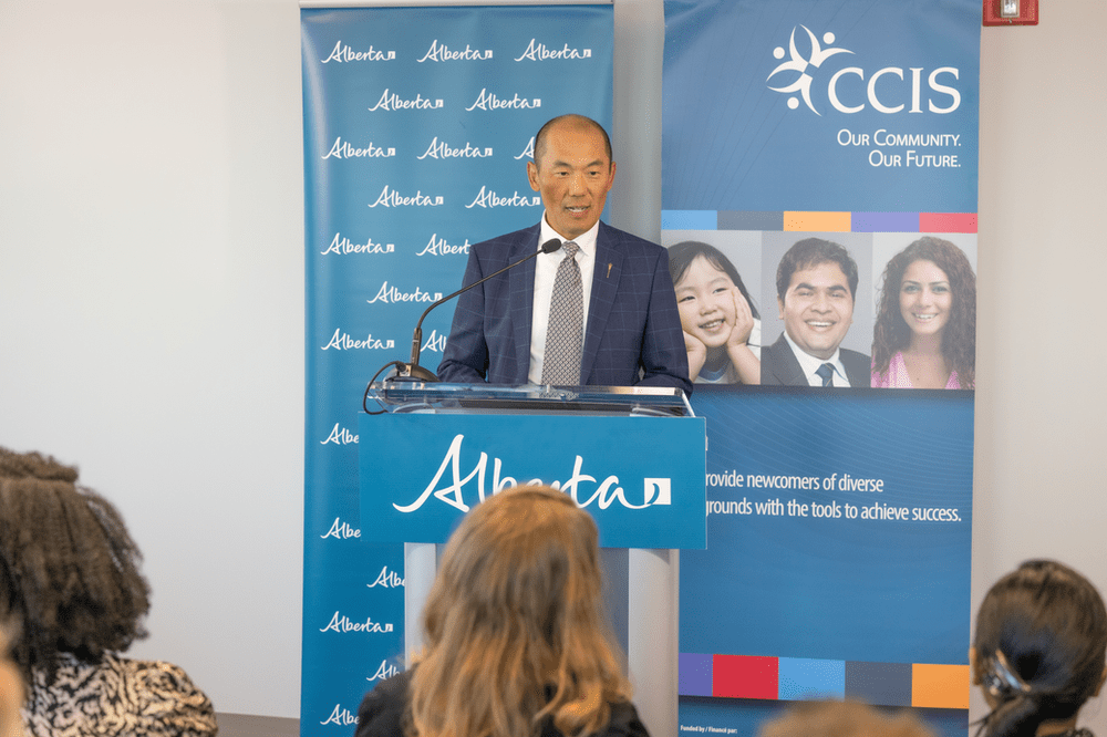 Minister Jason Luan, Alberta's Minister of Community and Social Services