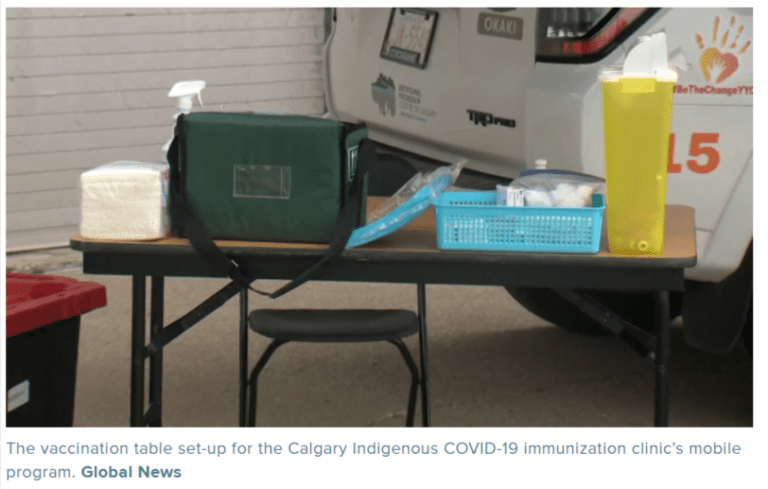 Calgary’s Indigenous COVID-19 vaccine clinic hitting the streets with mobile outreach